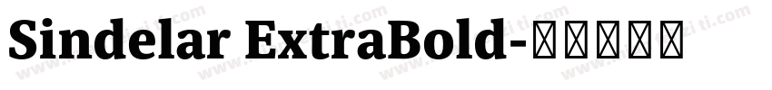 Sindelar ExtraBold字体转换